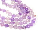 Lavender Amethyst Faceted Quatrefoil 13mm