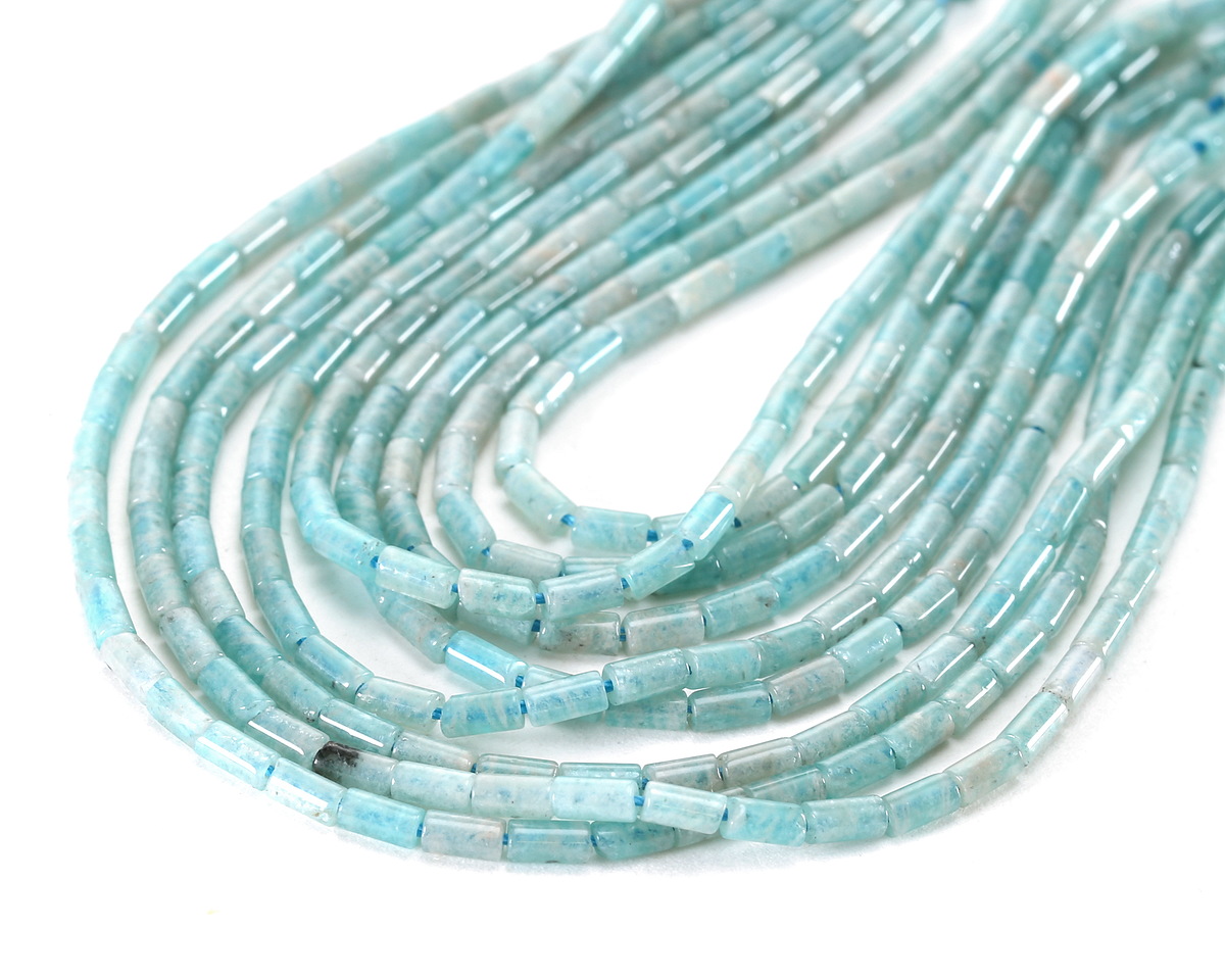 Brazil Amazonite Tube 4x2mm