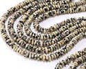 Dalmatian Jasper Faceted Spacer Rondelle 2x5mm