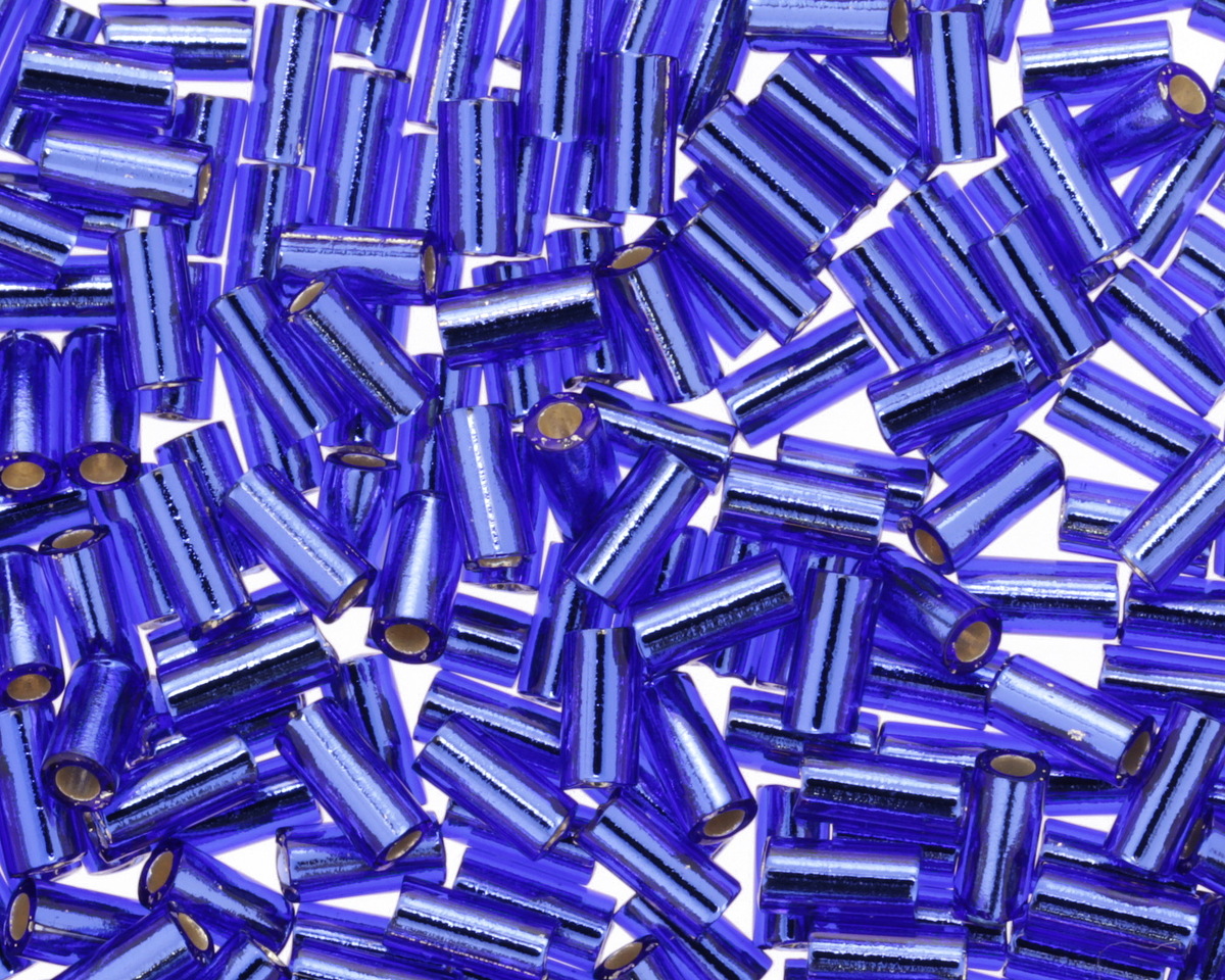 Miyuki Silver Lined Dark Sapphire Bugle Bead 3mm