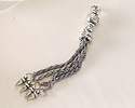 Zola Elements Antique Silver (plated) Spike Chain Tassel 7x73mm