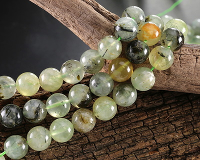 Green Tourmalinated Quartz (B) Round 10mm