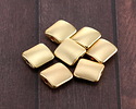 Satin Hamilton Gold (plated) Tile 10x10mm