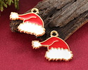Enamel Santa Hat Focal 19x21.5mm