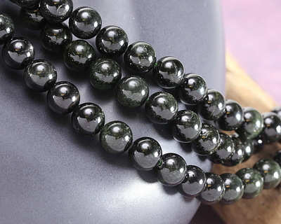 Starlight Black Diopside Round 8mm