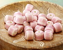 Rose Porcelain Barrel 9x10mm