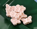 Light Rose Porcelain Butterfly 12x18mm
