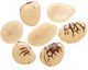 Tagua Nut Cream Groovy Slice 25-35x30-42mm