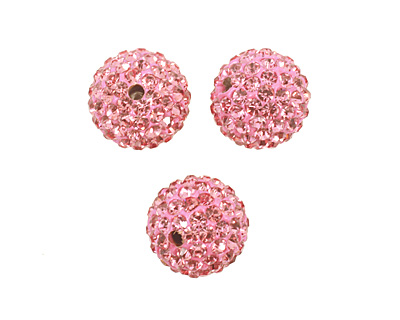 Flamingo Pave Round 12mm