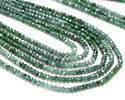 Guatemalan Jade (A) Ombré Microfaceted Rondelle 2x3mm