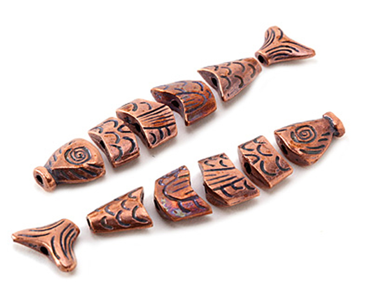 Mykonos Antique Copper (plated) Worry Fish 80mm