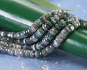 Moss Agate Microfaceted Heishi 2x6mm