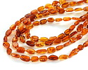 Red Amber (A) Irregular Flat Oval 6-7x8-10mm