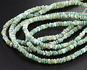Sea Green Turbo Shell Irregular Heishi 5mm