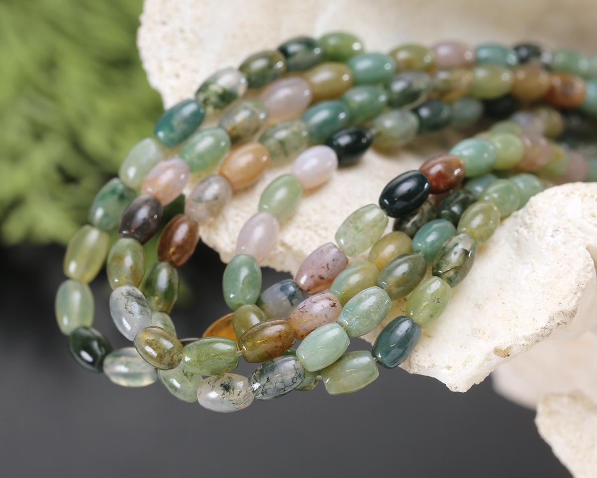 Fancy Jasper Rice 6x4mm