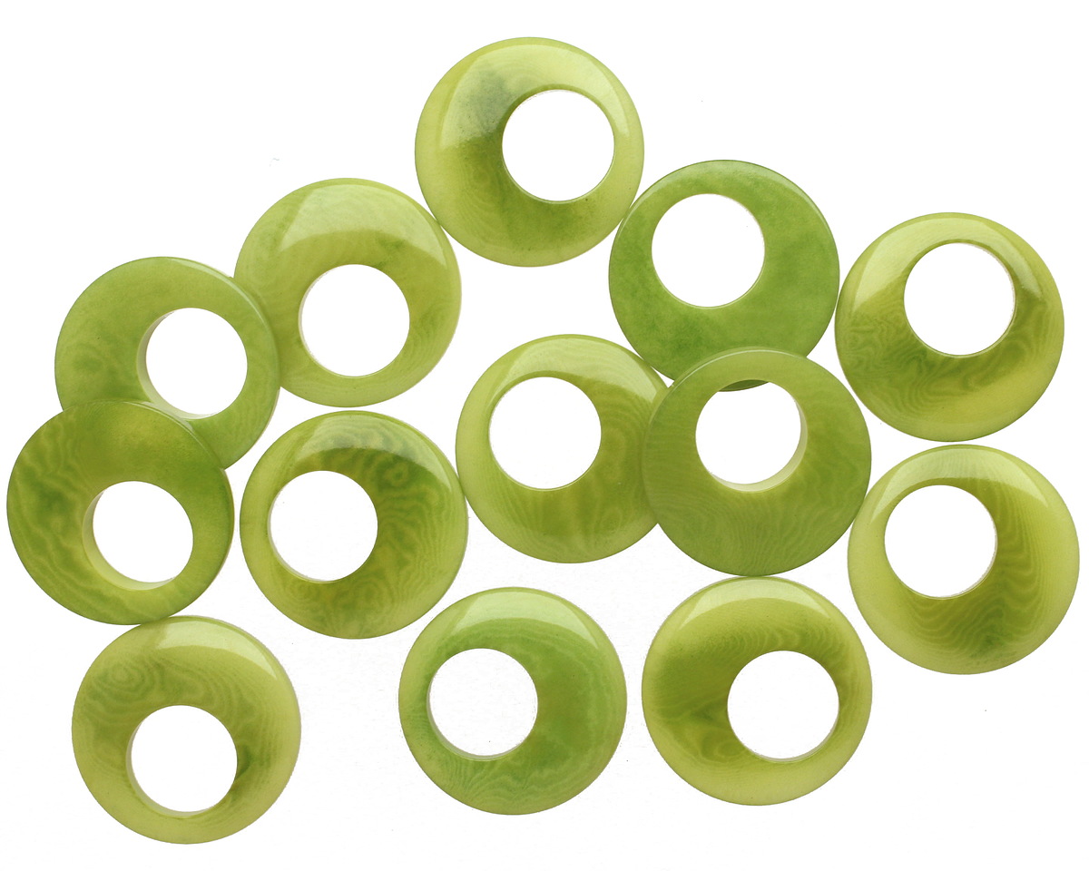 Tagua Nut Apple Gypsy Hoop 25mm