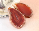 Canyon Agate Freeform Slice w/ Natural Edge Focal 31-51x55-100mm