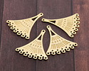 Satin Hamilton Gold (plated) Fan Chandelier 29x34mm