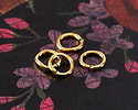 Waterproof 18K Gold PVD Plated Stainless Steel Jump Ring 4mm, 22 gauge