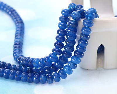 Deep Waters Agate Rondelle 5x8mm