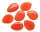 Tagua Nut Orange Groovy Slice 25-35x30-42mm