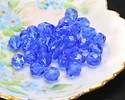 Czech Glass Sapphire Fire Polished Round 8mm