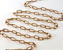Antique Brass Paperclip Chain