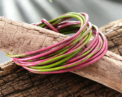 Dragonfruit Splash Round Leather Cord 2mm