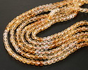Citrine (AA) Ombré Microfaceted Cube 4mm