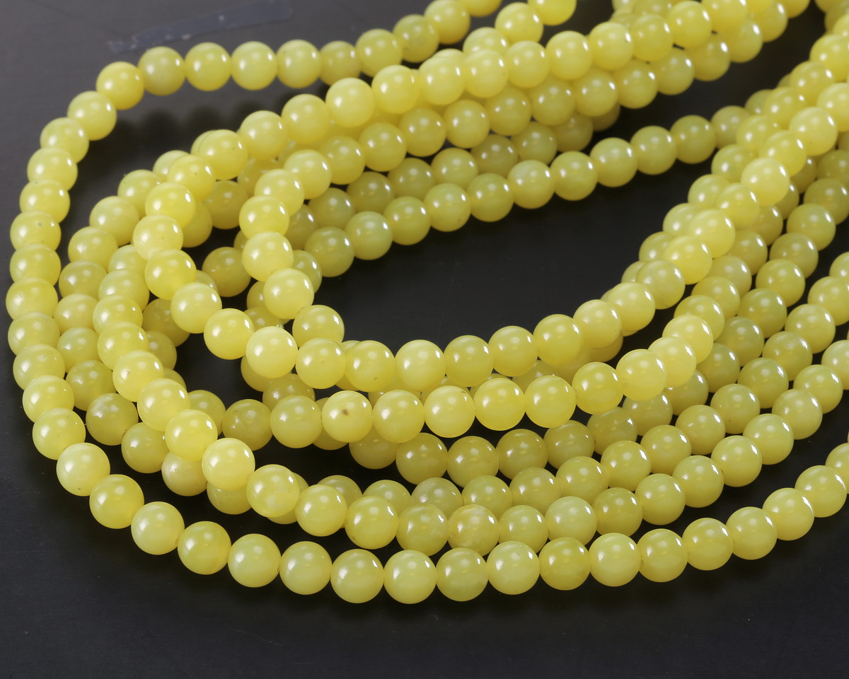 Olive Jade Round 6mm