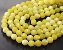 Lemon Jade Microfaceted Egg Nugget 10x9mm