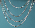 Antique Silver (plated) Tiny Double Rollo Chain, 50m Spool