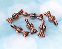 Mykonos Antique Copper (plated) Squash Blossom Drop Charm 8x21mm