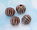 Mykonos Antique Copper (plated) Sea Urchin Round 12mm
