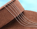 Stainless Steel Tiny Cable Chain, 1.5x1mm links, 5' Package
