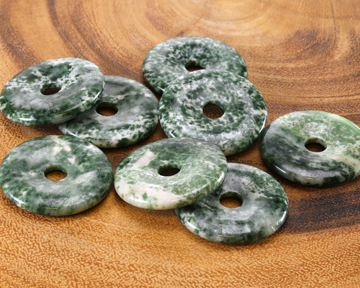 Tree Agate Donut 40mm