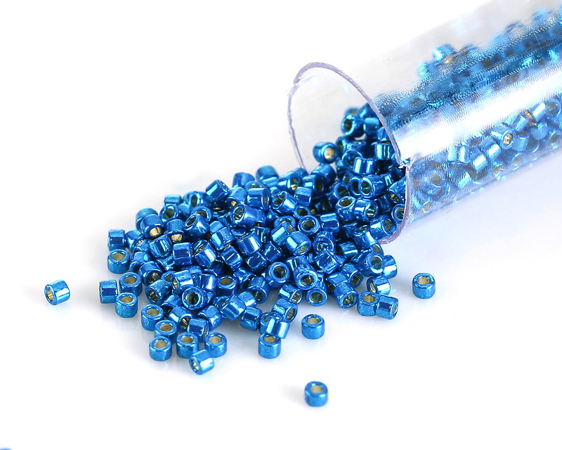 Miyuki Delica Duracoat Galvanized Dark Capri Blue (DB2514) 11/0 Seed Bead