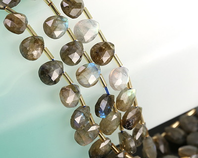 Labradorite (A) Microfaceted Teardrop 8x10mm