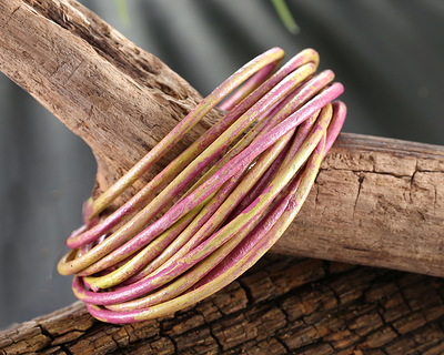 Party Pink Round Leather Cord 2mm