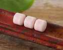 Light Rose Porcelain Barrel 9x10mm