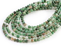 Verdite w/ Quartz Round 4mm
