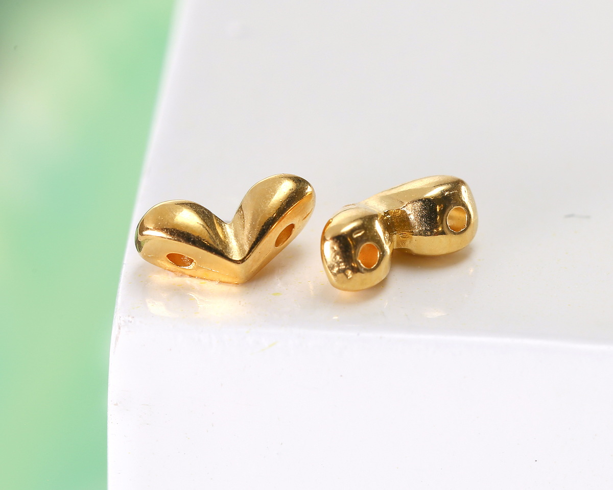 Cymbal Mitakas 24K Gold (plated) Side Bead for GemDuo 3.5x7.5mm
