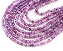 Purple Agate Faceted Rondelle 2x4mm