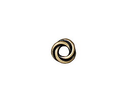 TierraCast Antique Brass (plated) Twisted Spacer 2x8mm