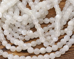 Moonstone (rainbow) Faceted Round 4.5-5mm