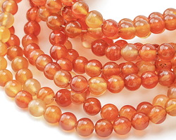 Carnelian (natural) Round 6mm