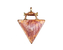 Patricia Healey Copper Triangle w/ Swinging Bale Pendant 40x55mm