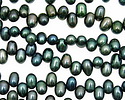 Stormy Blue Dancing Drops 6.5-8mm