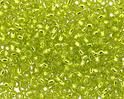 TOHO Lime Green (with Silver Lining) Round 8/0 Seed Bead