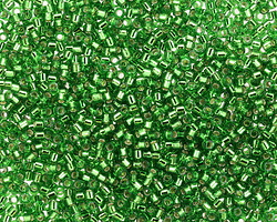 Miyuki Delica Silver Lined Green (DB0046) 11/0 Seed Bead